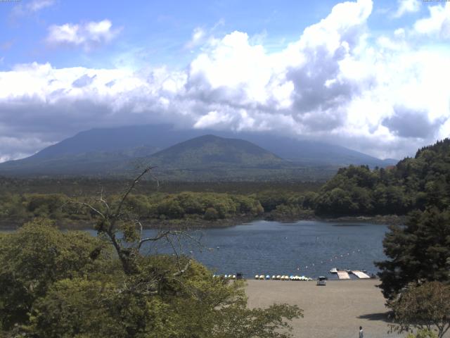 精進湖からの富士山
