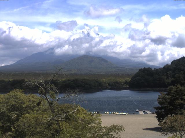 精進湖からの富士山