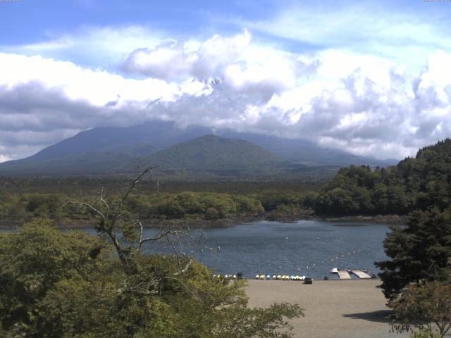 精進湖からの富士山