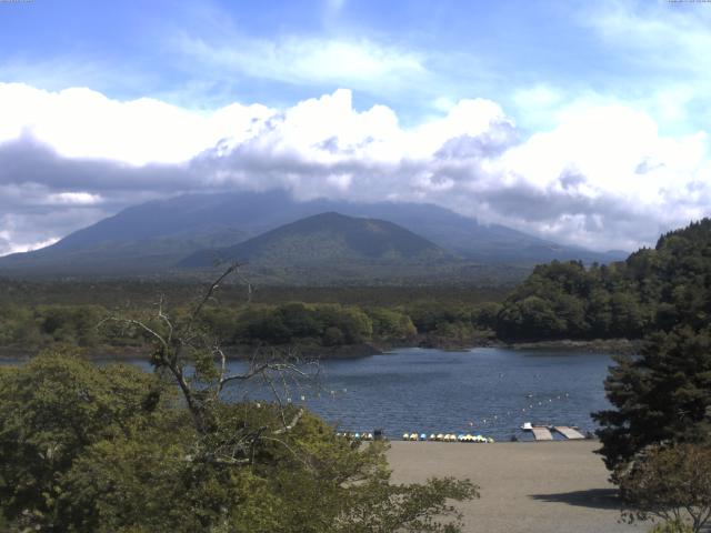 精進湖からの富士山