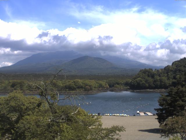 精進湖からの富士山