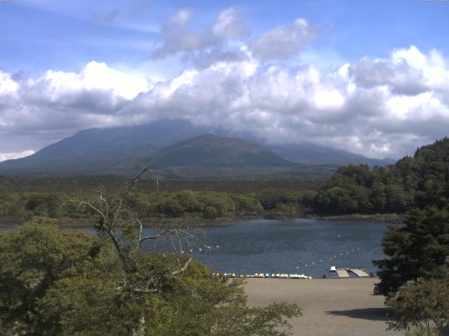 精進湖からの富士山