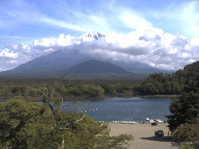 精進湖からの富士山