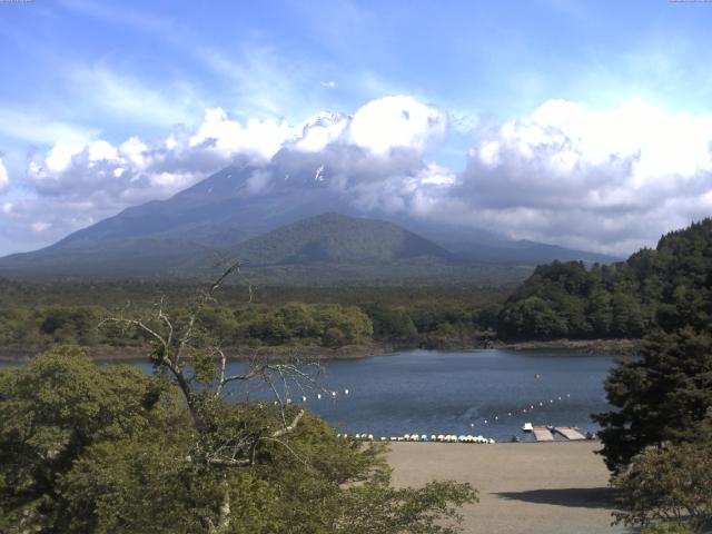 精進湖からの富士山