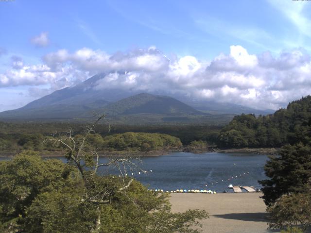 精進湖からの富士山