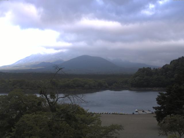 精進湖からの富士山