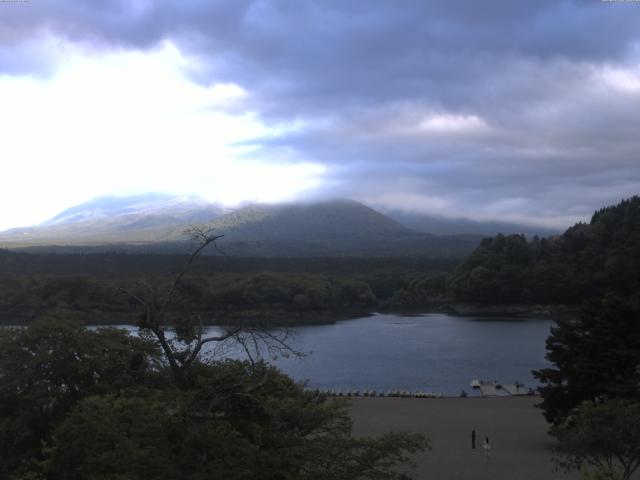 精進湖からの富士山