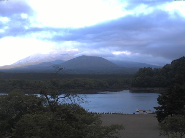 精進湖からの富士山