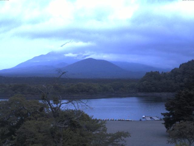 精進湖からの富士山