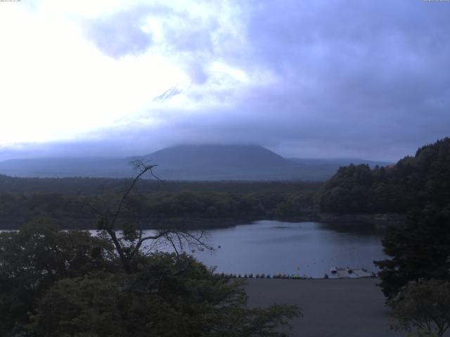 精進湖からの富士山