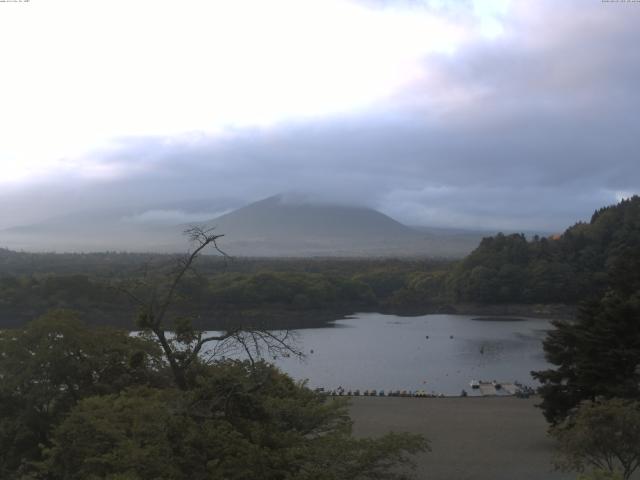 精進湖からの富士山