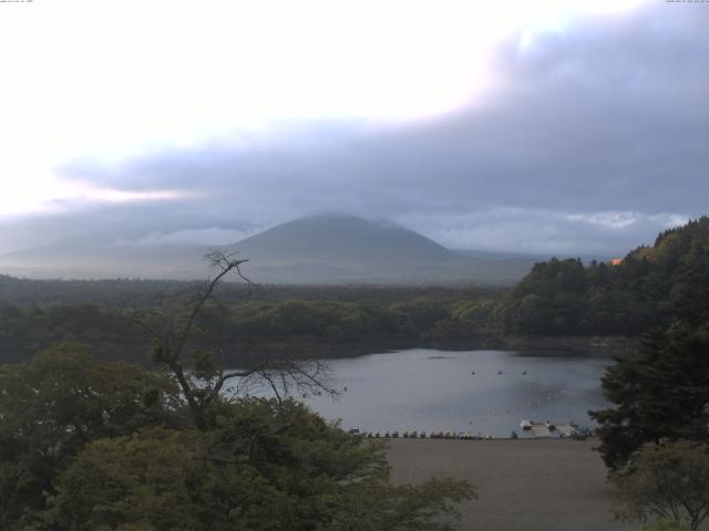 精進湖からの富士山