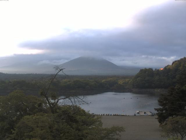 精進湖からの富士山
