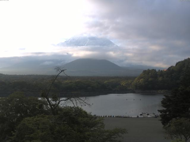 精進湖からの富士山