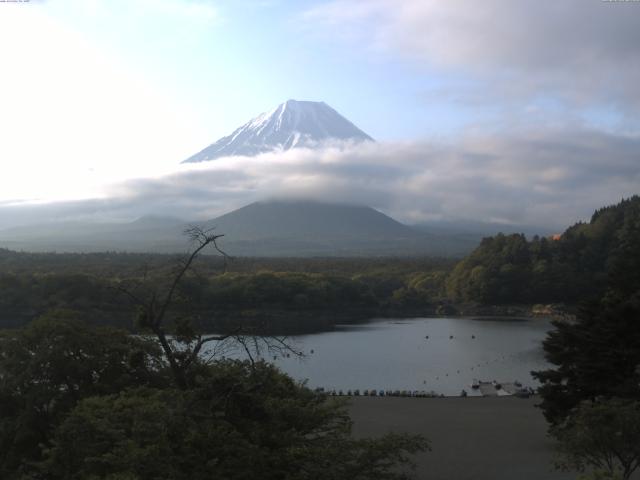 精進湖からの富士山