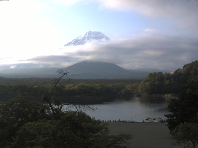 精進湖からの富士山