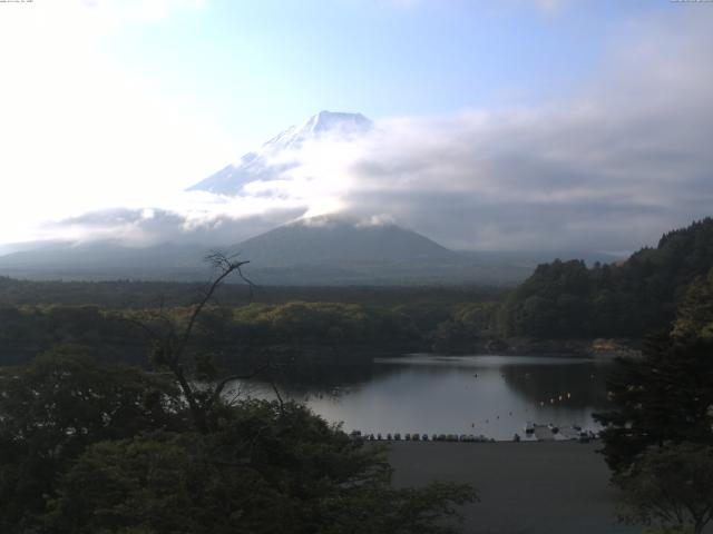精進湖からの富士山