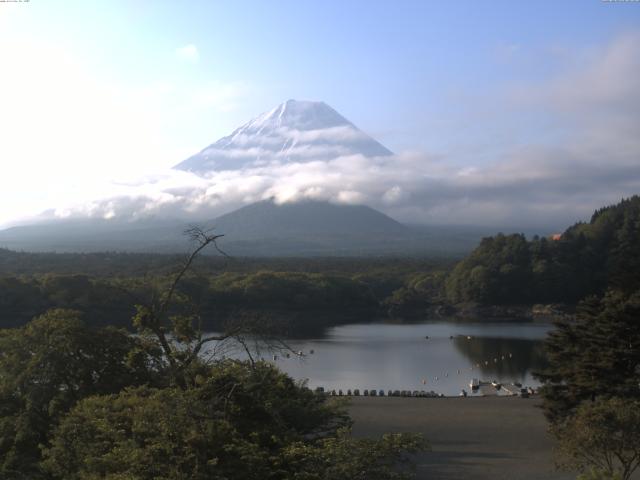 精進湖からの富士山