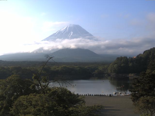 精進湖からの富士山