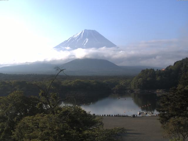 精進湖からの富士山