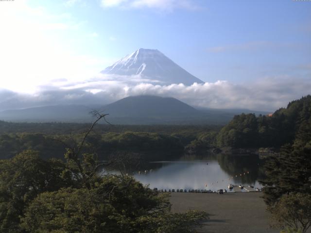 精進湖からの富士山