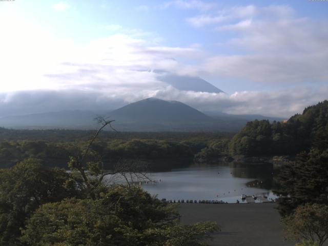 精進湖からの富士山