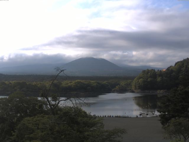 精進湖からの富士山