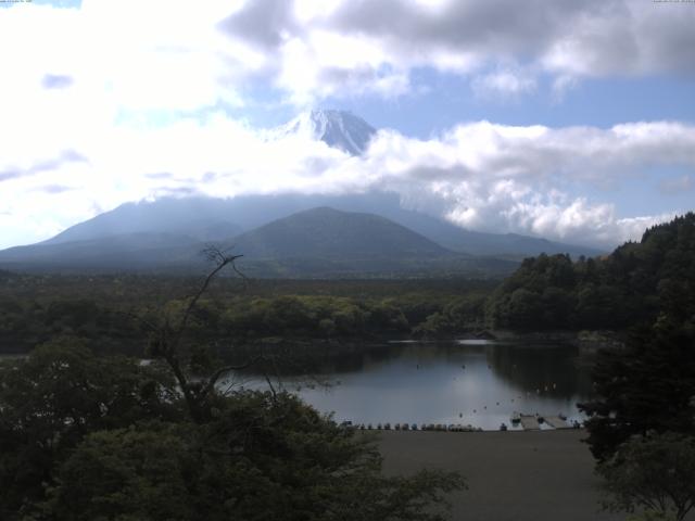 精進湖からの富士山
