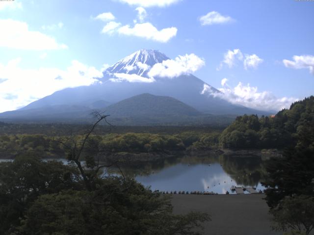 精進湖からの富士山