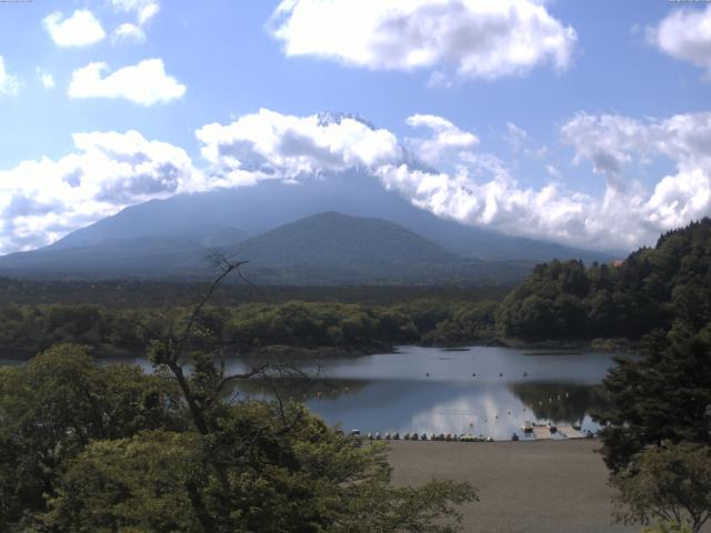 精進湖からの富士山