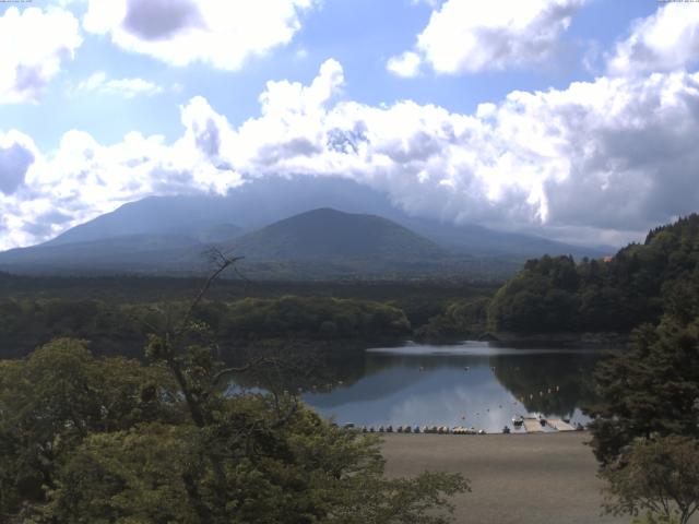 精進湖からの富士山