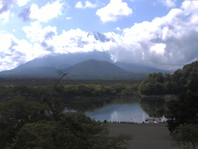 精進湖からの富士山