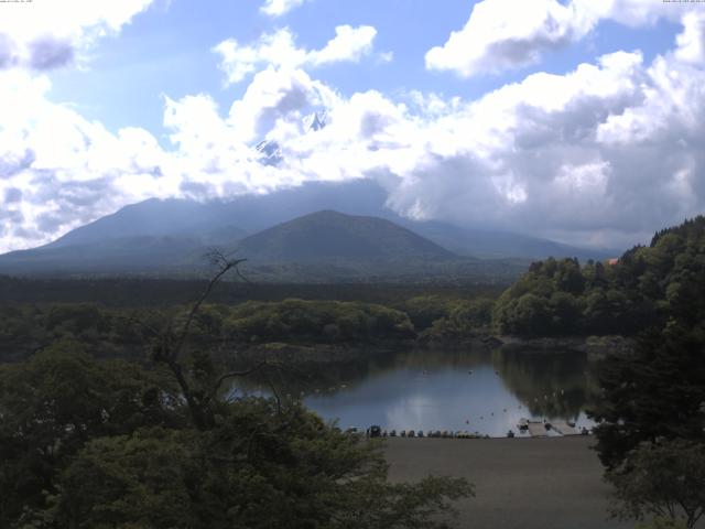 精進湖からの富士山