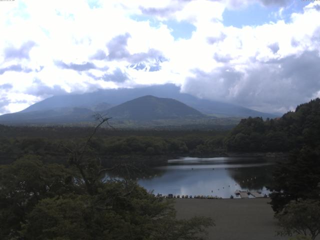 精進湖からの富士山
