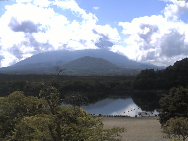 精進湖からの富士山