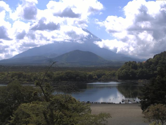 精進湖からの富士山