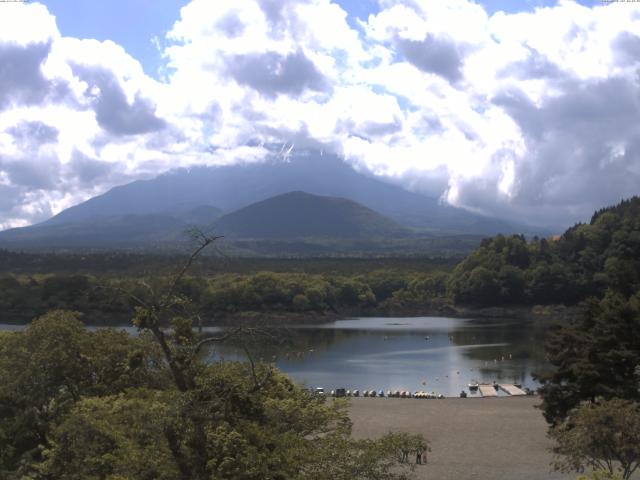 精進湖からの富士山