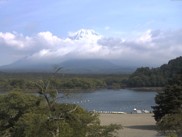 精進湖からの富士山