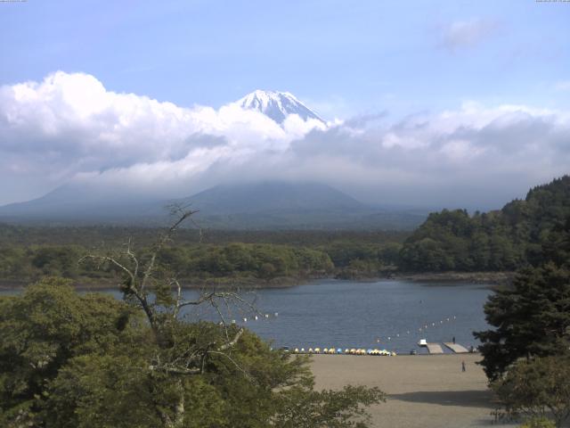 精進湖からの富士山