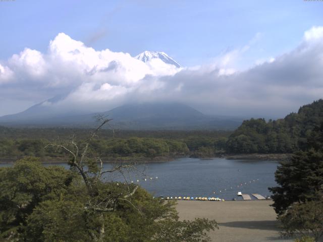 精進湖からの富士山