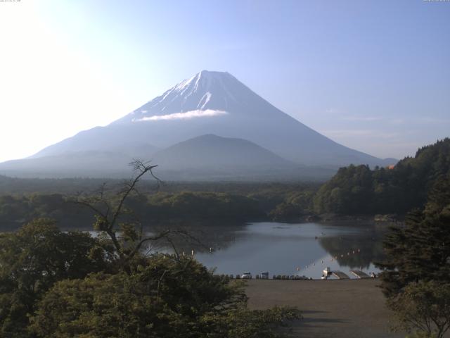 精進湖からの富士山