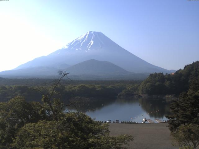 精進湖からの富士山