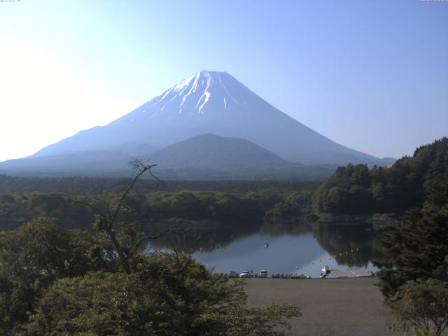 精進湖からの富士山