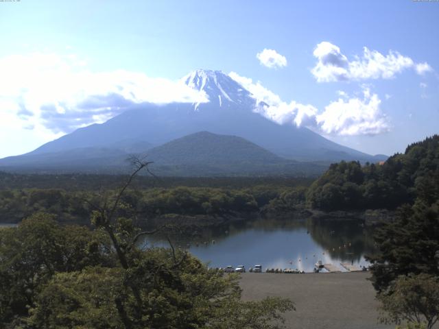 精進湖からの富士山