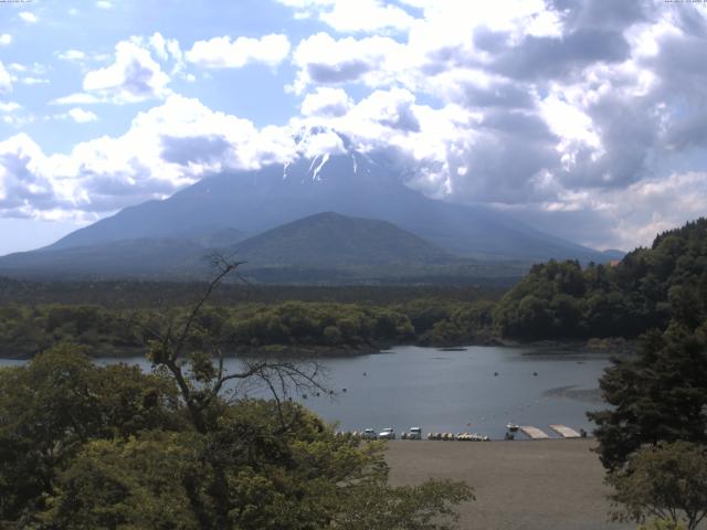 精進湖からの富士山