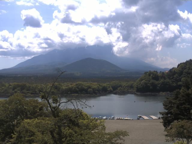 精進湖からの富士山