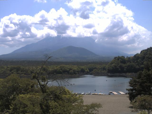 精進湖からの富士山
