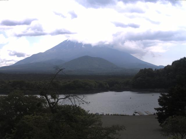 精進湖からの富士山