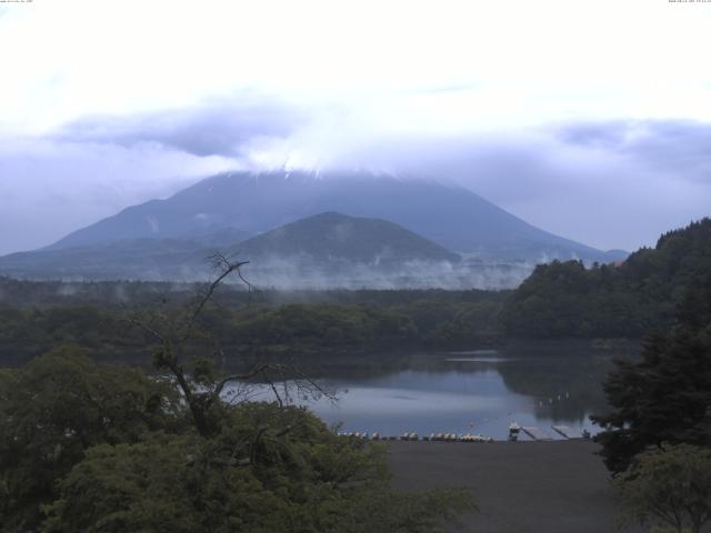 精進湖からの富士山