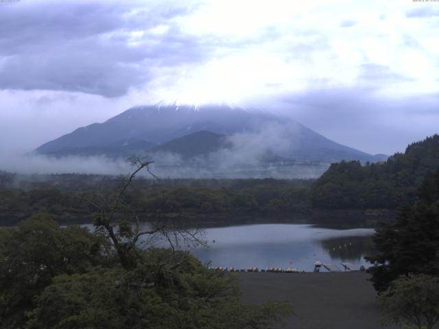 精進湖からの富士山